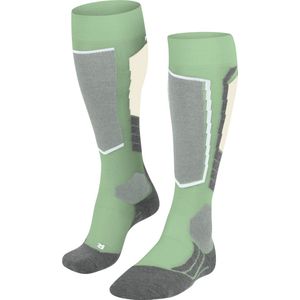 FALKE SK2 Intermediate Wool Skiën anti blaren, anti zweet merinowol wintersportsokken dames groen - Maat 37-38