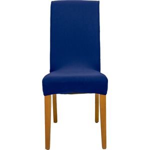 Stoelhoes Bandal® | Stoelhoezen | stoelhoes eetkamerstoel | hoezen voor stoelen | Handgemaakt in NL | 95% Katoen | Donkerblauw