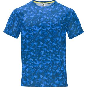 Sportshirt unisex Assen merk Roly maat L Pixel Koningsblauw