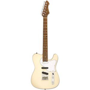 Aria 615-MK2 MBWH elektrische gitaar - telecaster wit