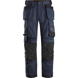 Snickers 6251 AllroundWork, Stretch Loose fit Werkbroek+, met Holsterzakken - Donker Blauw/Zwart - 152