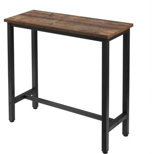 Bartafel voor binnen & buiten - industrieel design - stevig vintage hout - ideaal voor bar of keuken - 100x40x100 cm