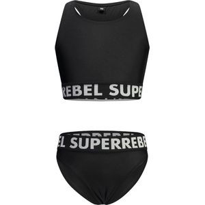 SuperRebel R401-5003 Meisjes Bikini - Black - Maat 12-152