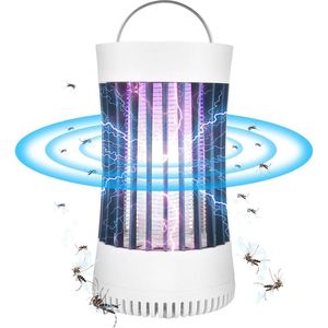 Muggenvanger Elektrisch - Muggenlamp voor Binnen en Buiten - Muggenstekker Ophangbaar - Wit