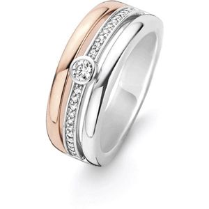 TI SENTO - Milano 12094ZR Dames Ring Maat 56 - Zilverkleurig