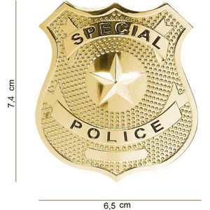 Embleem metaal special police goud pin