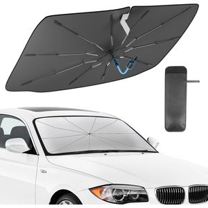 Hoogwaardige Zonwering voor Auto's met 360° Draaibare Bescherming en Automatische Opvouwfunctie