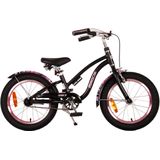 Volare Miracle Cruiser Kinderfiets - Meisjes- 16 inch - Mat Zwart - Prime Collection