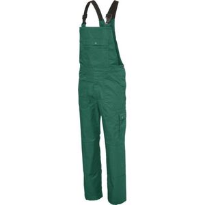 Ultimate Workwear - Amerikaanse Overall WANGEN (tuinbroek, BIB, bretelbroek) - polyester/katoen 245g/m2- Groen (Flessengroen)