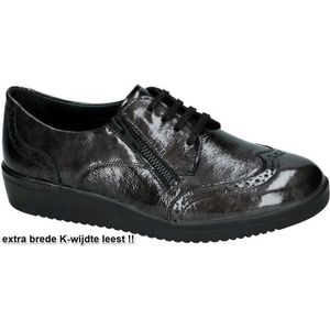 Solidus -Dames - grijs donker - lage gesloten schoenen - maat 36.5