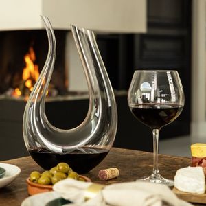 Luxwine® - Decanteer karaf - Wijnkaraf - 1.5L -Incl. 1000 Schoonmaakparels - Decanter - Decanteer karaf wijn - Vaderdag