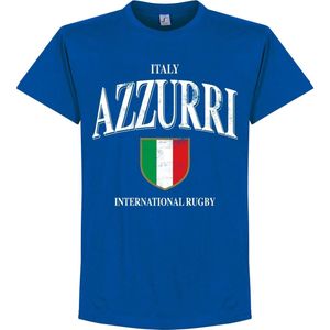 Italië Rugby T-Shirt - Blauw - XXXXL