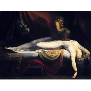 Henri Fuseli - The Nightmare, De Nachtmerrie Canvas Print