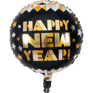 Happy New Year Versiering Ballon 2024 Oud En Nieuw Feest Artikelen Decoratie Helium Ballonnen Feest Versiering – 1 Stuk