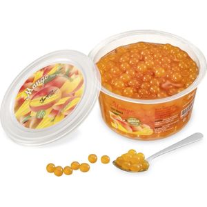Inspire Food Company - Bubble tea - Bubble Tea Parels - Popping Boba Pearls - Popping Fruitparels - Mango smaak - 450 gram