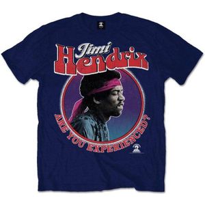 Jimi Hendrix - Are You Experienced? Heren T-shirt - XL - Blauw