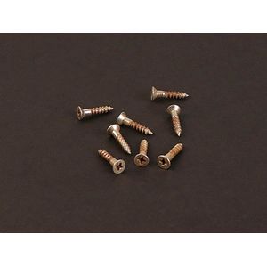 mounting ring screws, flat head 2.4mmx13mm, 8/pack, nickel relic for two Pickups