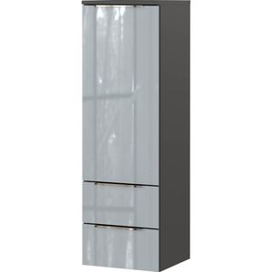 Badkamer Kolomkast Philip Grafiet Zilver - Breedte 36 cm - Hoogte 111 cm - Diepte 34 cm