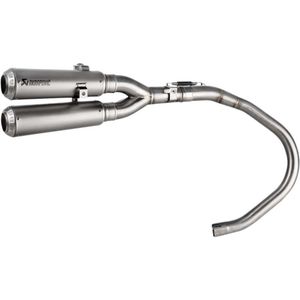 Akrapovic Honda Monkey 125 19-22 Ref:s-h125so5-fft Titanium Niet Gehomologeerde Slip-on Uitlaatdemper Zilver Not Homologated