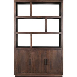 Livingfurn - Kabinetkast Jaxx Brown 145cm - Mangohout