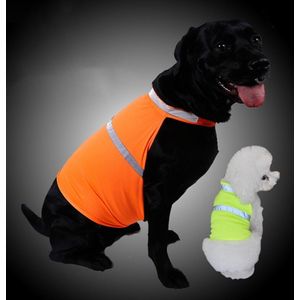 Reflecterend Hesje - Small - Verstelbaar veiligheidsvest Hond - Oranje