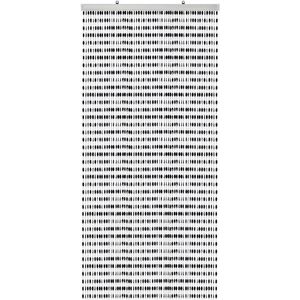 Kralengordijn/deurgordijn zwart 90 x 220 cm - Vliegenwerend - Gordijn met kralen woondecoratie