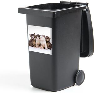 Container sticker Kat - Huisdieren - Vacht - Portret - 40x40 cm - Kliko sticker