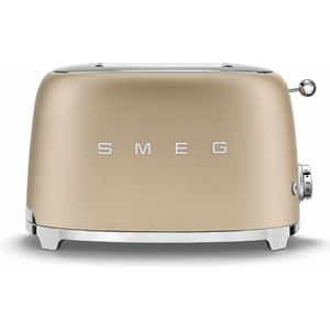 SMEG TSF01CHMEU - Broodrooster - Mat Champagne - 2x2 - 950W - 6 niveaus