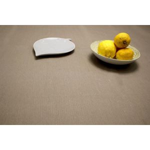 Jacquard Geweven Gecoat Luxe Tafellaken - Tafelzeil - Tafelkleed - Sofia sand - Hoogwaardig - Opgerold op dunne rol - Geen plooien - Rechthoekig - 140 cm x 280cm