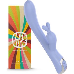 PureVibe® LELA Tarzan Rabbit Vibrator Clitoris & G-spot Stimulator - Bunny - Fluisterstil & Discreet - Licht paars - Dildo - Erotiek Sex Toys - Ook voor Koppels