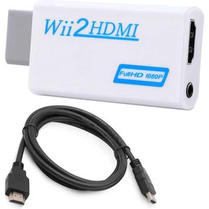 Jumada's - HDMI adapter - Geschikt voor de Wii - Spelcomputer - Inclusief HDMI kabel - 1M - 10880P