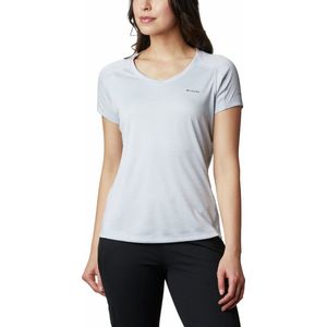 Columbia Zero Rules Short Sleeve Shirt Outdoorshirt Dames - Cirrus Grey Hea - Maat L