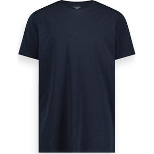 LebasQ - Miles' T-shirt voor heren - 3 pack - met Ronde hals - Extra lang - Geschikt als Ondershirt - Blauw - XL - Katoen