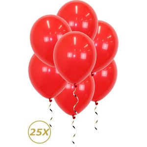 Rode Helium Ballonnen Kerst Versiering Verjaardag Versiering Feest Versiering Ballon Valentijn Rood Decoratie - 25 Stuks