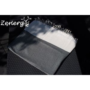 Zenergy Hamamdoek - Strandlaken - 100x180 - Zacht Katoen - Handgemaakt - Zwart