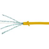 CAT6a U/FTP Ultraflex, 100% koper, geel, 0.3M - Netwerkkabel - Computerkabel - Kabel