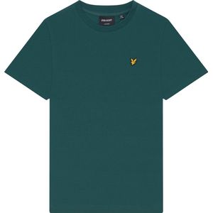 Lyle & Scott Plain T-shirt B Polo's & T-shirts Jongens - Polo shirt - Groen - Maat 122/128