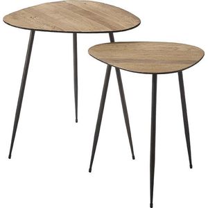 Riviera Maison Twiggy End Table S/2 - Bijzettafels