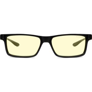 GUNNAR Gaming- en Computerbril - Vertex, Onyx Frame, Amber Tint - Blauw Licht Bril, Beeldschermbril, Blue Light Glasses, Leesbril, UV Filter