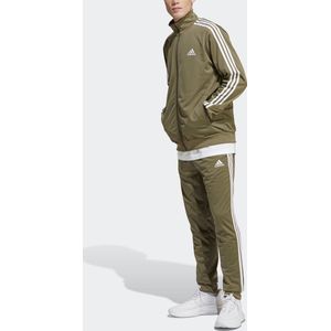 adidas Sportswear Basic 3-Stripes Tricot Trainingspak - Heren - Groen- S