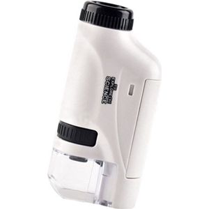 IKIGAI™ Hand microscoop set voor kinderen - Wit - Educatief speelgoed - 60x & 120x - STEM Handheld Microscope zakmicroscoop