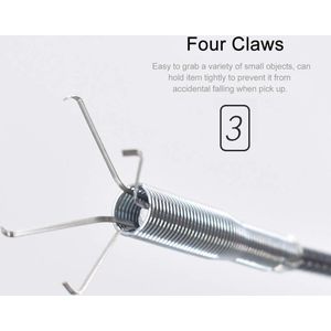 Grijparm uitschuifbare vierklauwplukker buigbare slangreacher pick-up veegmachine - plukken afval/thuisgootsteen/afvoer