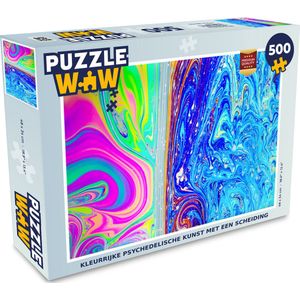 Puzzel Vormen - Kleur - Kunst - Psychedelisch - Legpuzzel - Puzzel 500 stukjes