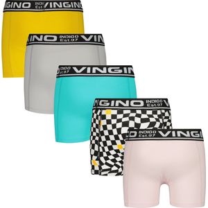 Vingino Boxer-B-SO24 Colors 5 pack Jongens Onderbroek - Multicolor Blue - Maat S