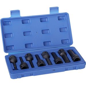 Veeltand krachtdoppen - 1/2 duims aansluiting - Spline doppen set - 8 delig - XP Tools