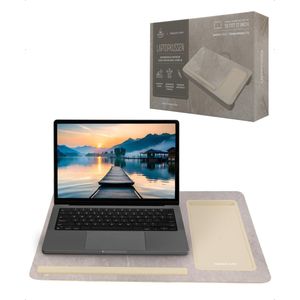 TrueLogic Alpha Laptop standaard - Laptoptafel - Bedtafel - Laptopkussen - Laptopstandaard - Voor laptops t/m 17 inch - Cinnamon Luxe