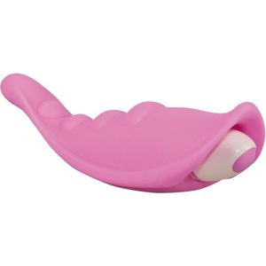 Sweet Smile – Ergonomische Opleg Vibrator in Blad Vorm voor Clitoris Stimulatie met Massage Noppen - Roze