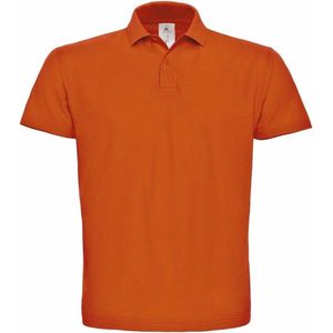 Oranje poloshirt basic van katoen voor heren - grote maten - katoen - 180 grams - polo t-shirts - Koningsdag of EK / WK supporter kleding S (48)