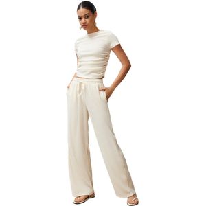Trendyol Premium Antraciet Wijde Stretch Gebreide Broek Twoss24Pl00054