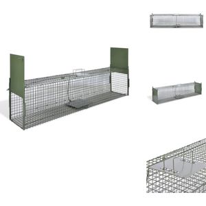 vidaXL Dierenval Kooi - 150 x 30 x 30 cm - Sterk draadgaas - Inklapbaar handvat - Dierenhuis